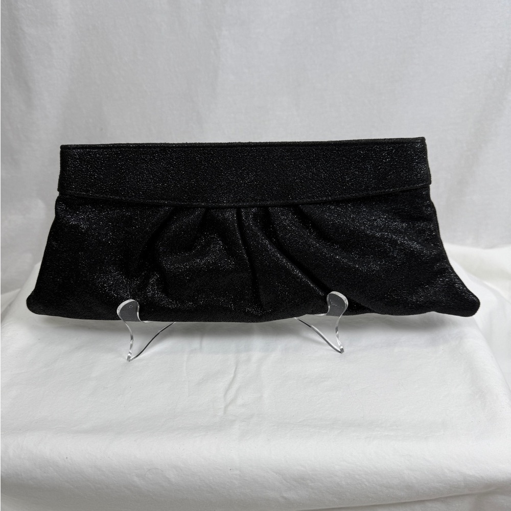 Sparkly Black Lauren Merkin Evening Clutch